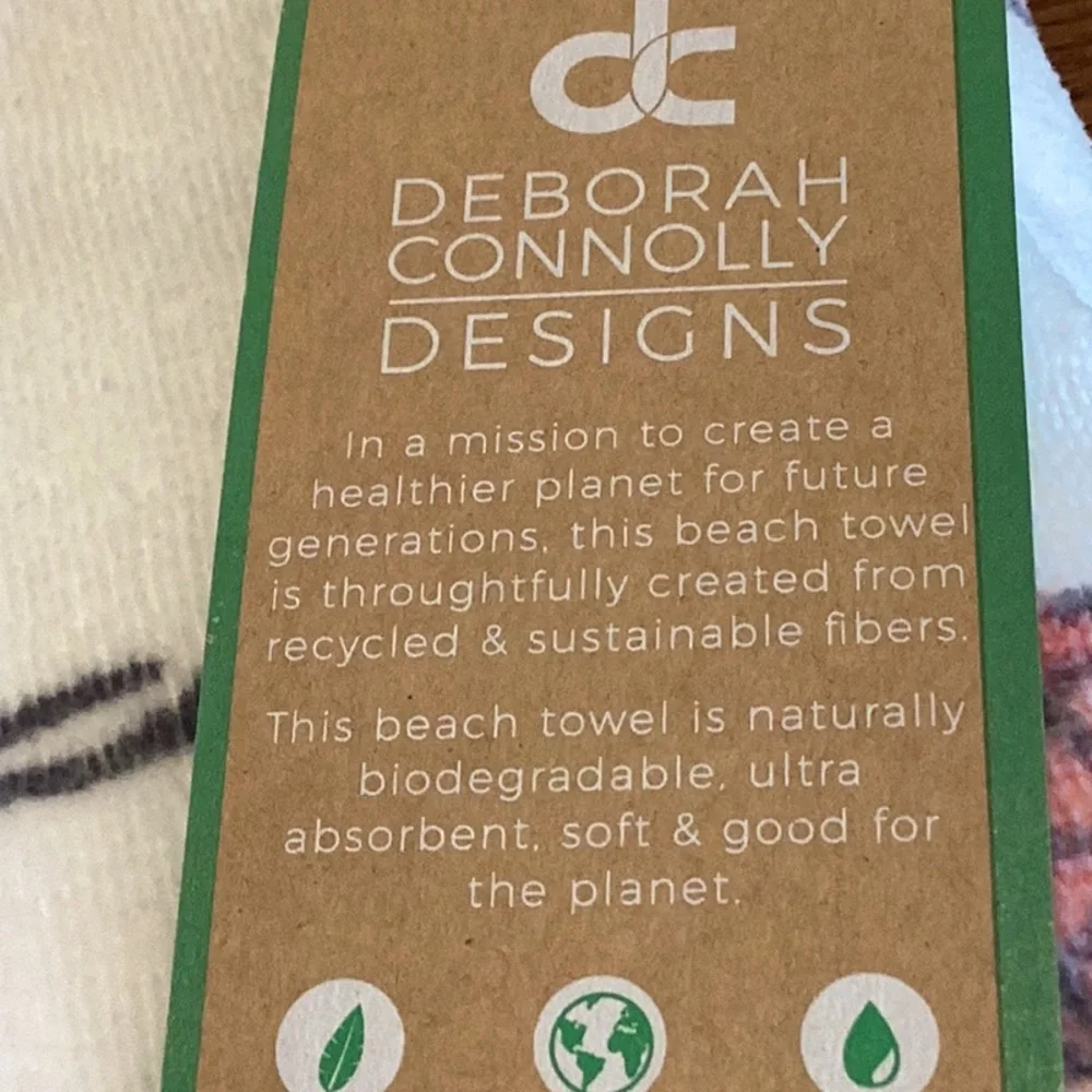 Wine and Cocktail Print Beach Towel